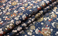 70cm Width x 95cm Length Premium Jacquard Floral Embroidery Brocade Fabric Kimono Fabric